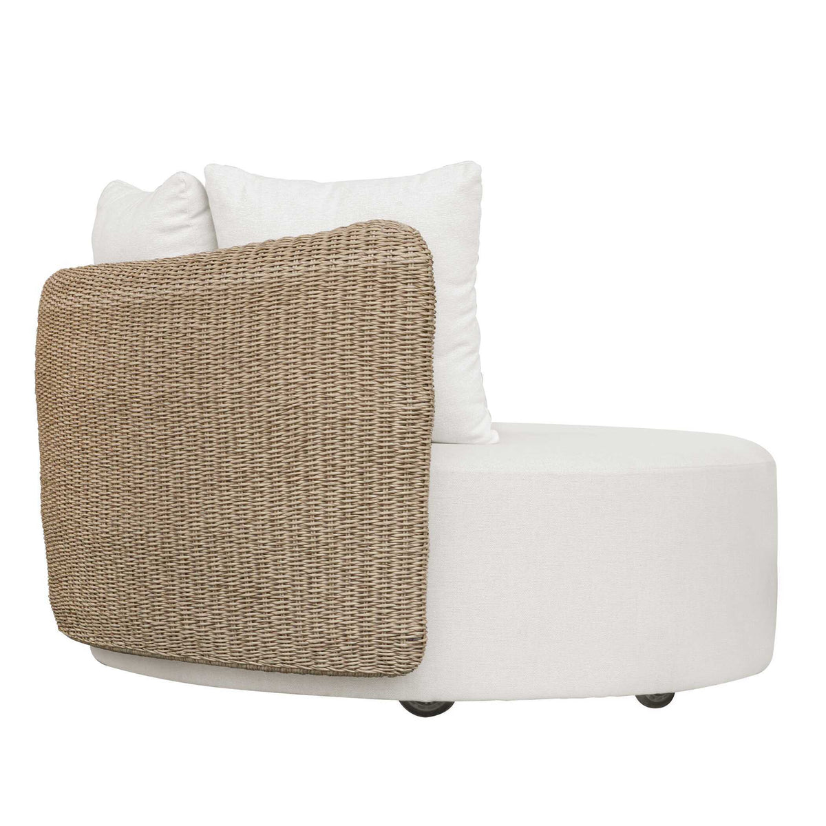 Sunset Outdoor Round Swivel Day Bed - White by Uttermost - View 4