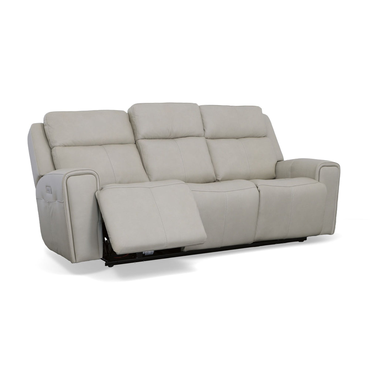Barnett Power Reclining Sofa With Power Headrests & Lumbar - Timber | Flexsteel