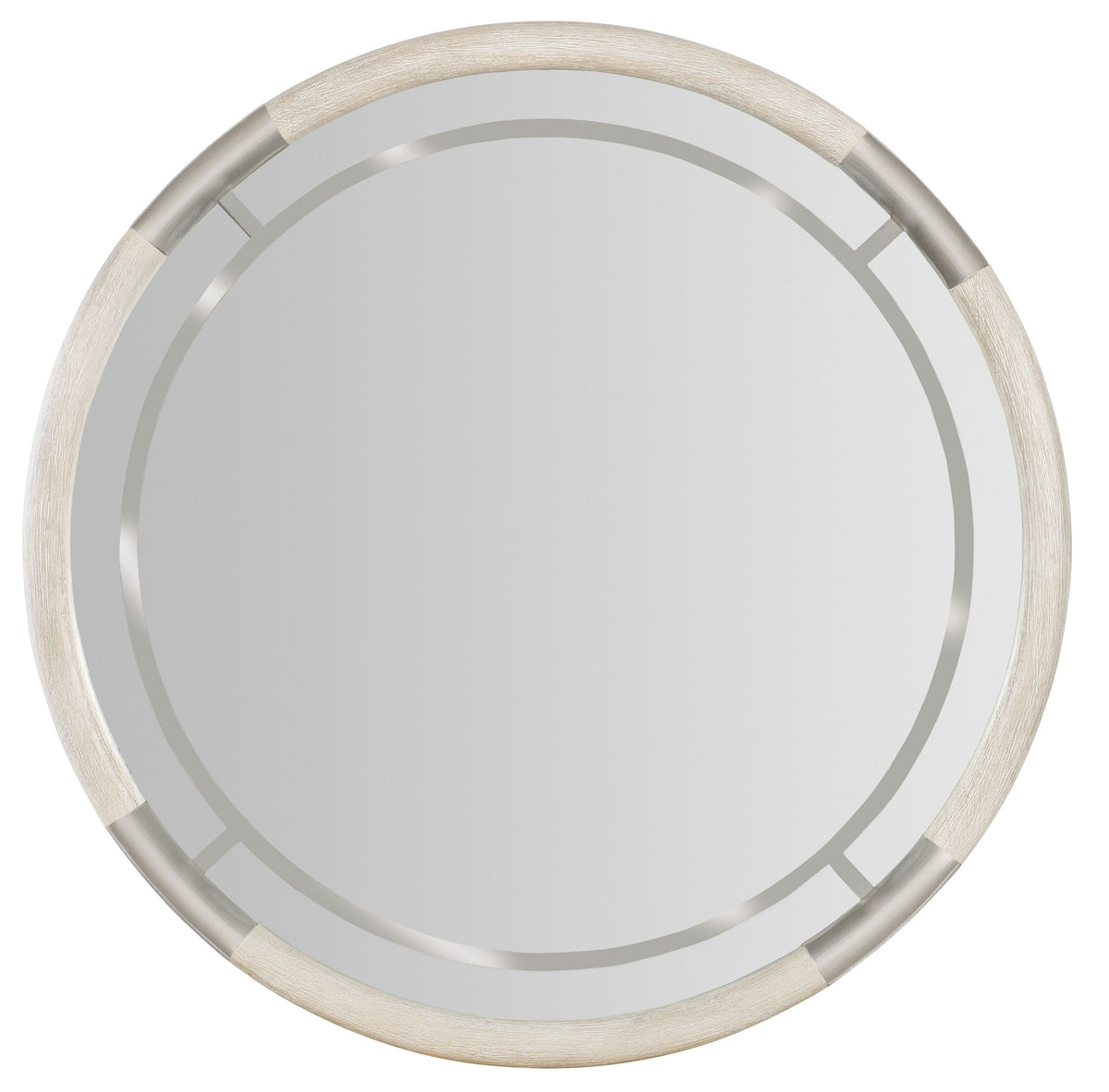 Modern Mood Round Mirror - Beige by Hooker Furniture - View 1