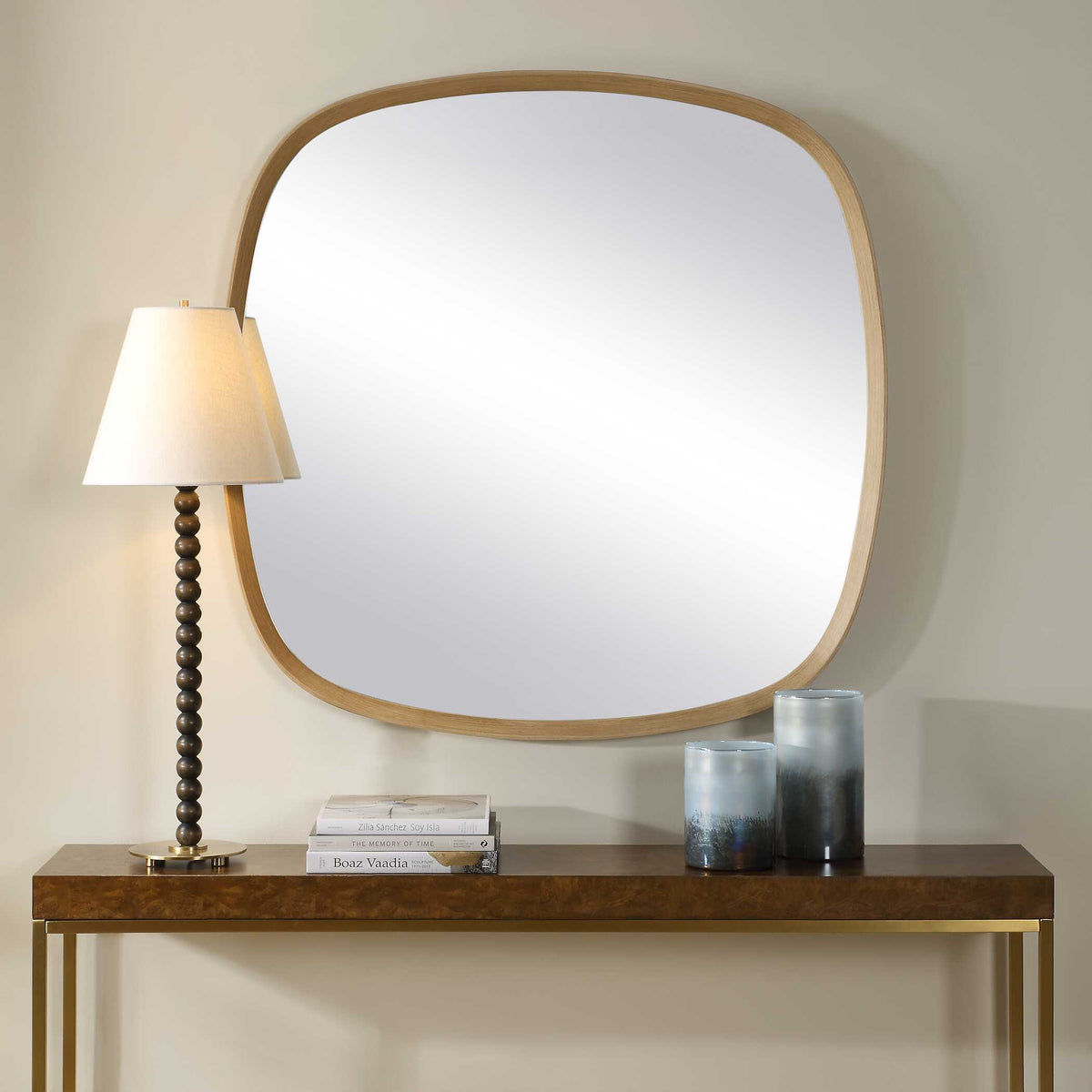 Novell Pinewood Mirror Woodtone - Light Brown by Uttermost - View 2