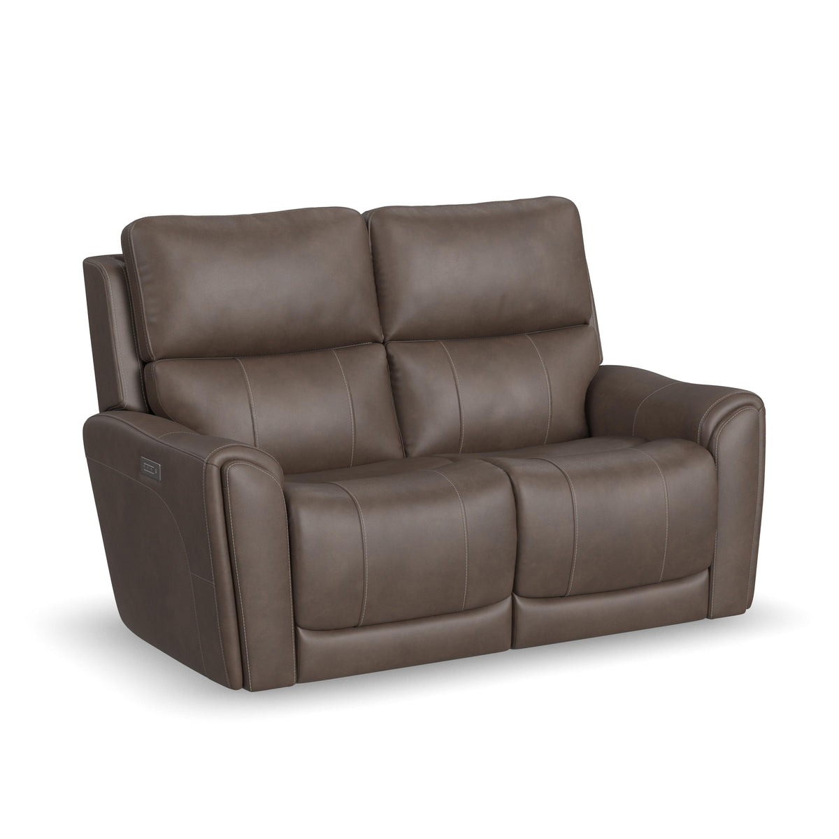 Carter Power Reclining Loveseat With Power Headrests & Lumbar - Cappuccino | Flexsteel