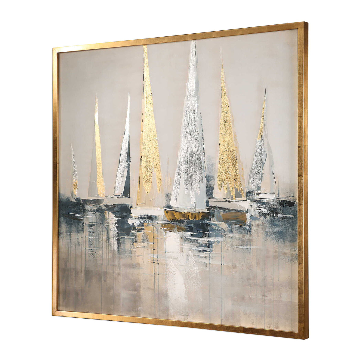 Regatta Nautical Art - Blue / Yellow by Uttermost - View 3