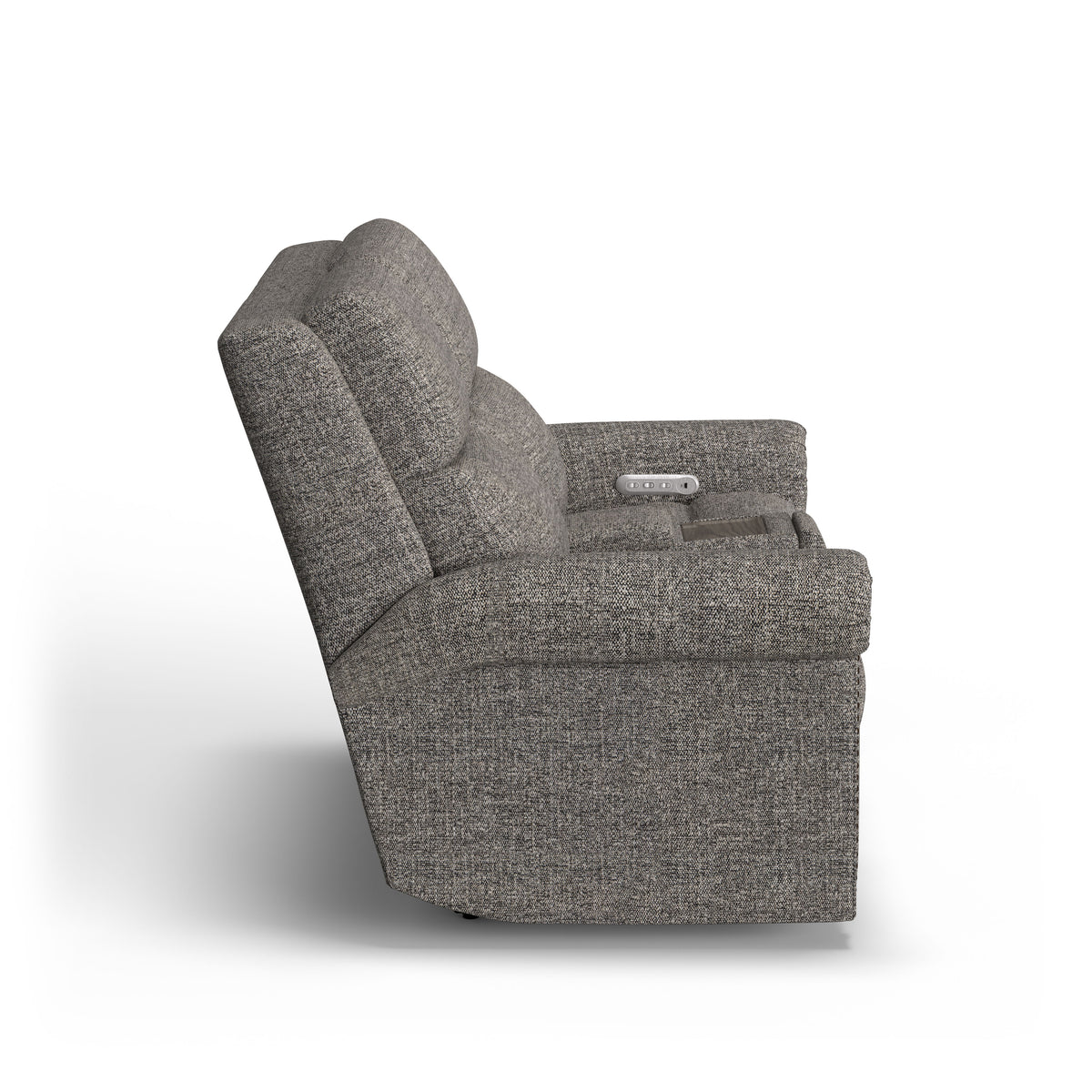 Bernard Power Reclining Loveseat With Console, Power Headrest, & Lumbar | Flexsteel