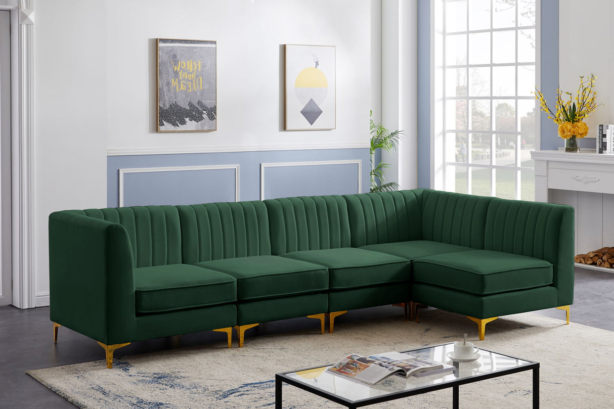 Alina - Modular Sectional - Green | Home Elegance USA