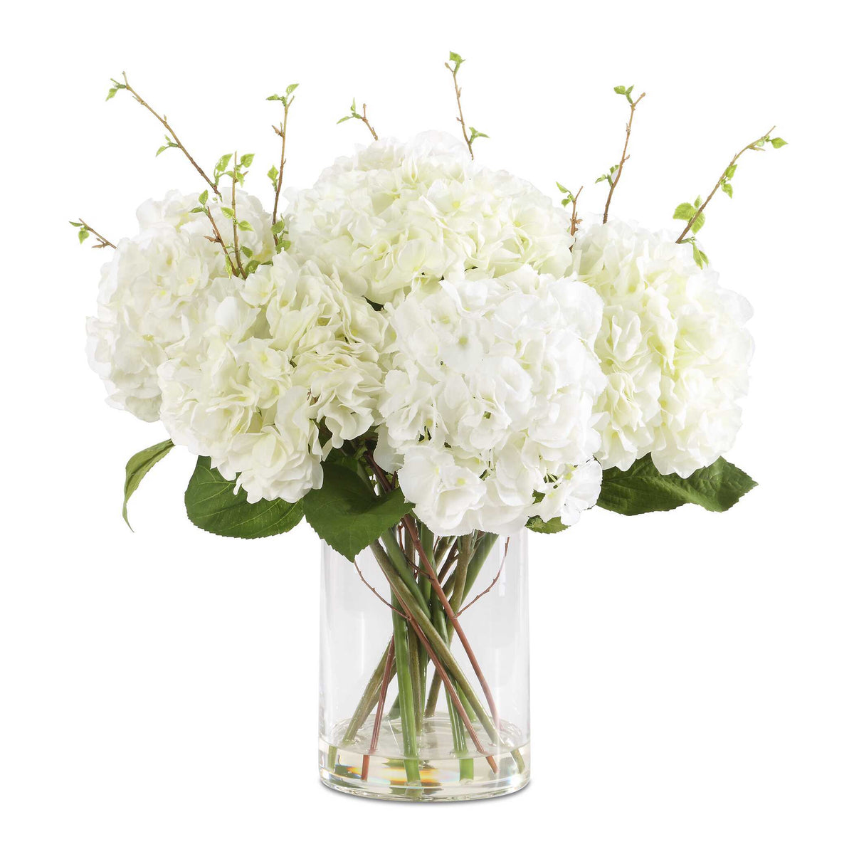 Anastasia Hydrangea Centerpiece - White by Uttermost - View 1