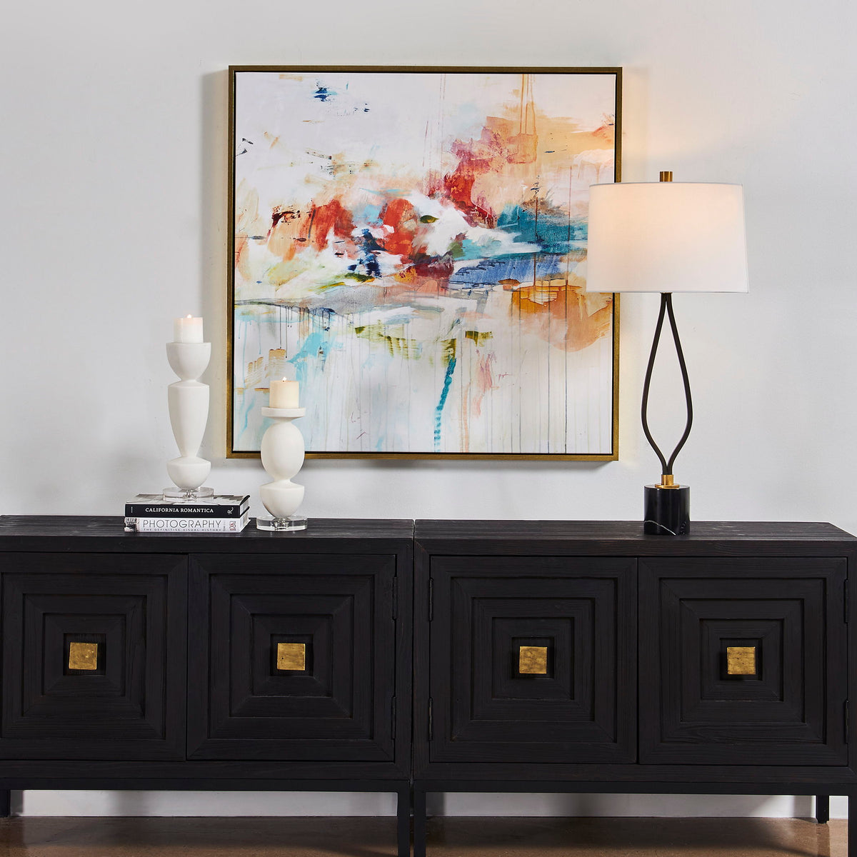 Dream State Framed Abstract Art - Gray by Uttermost - View 2