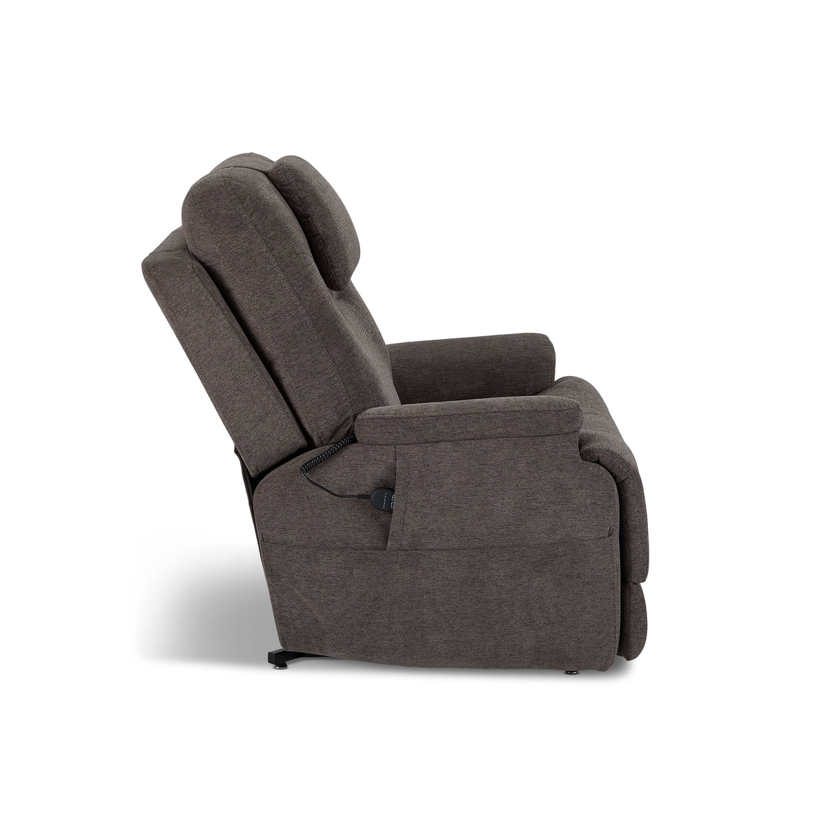 Zecliner Model 2+ Power Lift Recliner With Power Headrest, Lumbar, Heat & Massage - Umber Gray | Flexsteel