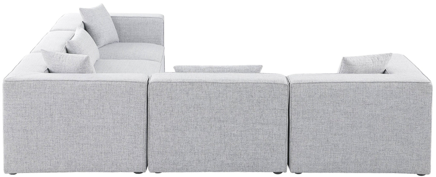 Cube - Modular Sectional 5 Piece - Gray - Modern & Contemporary | Home Elegance USA