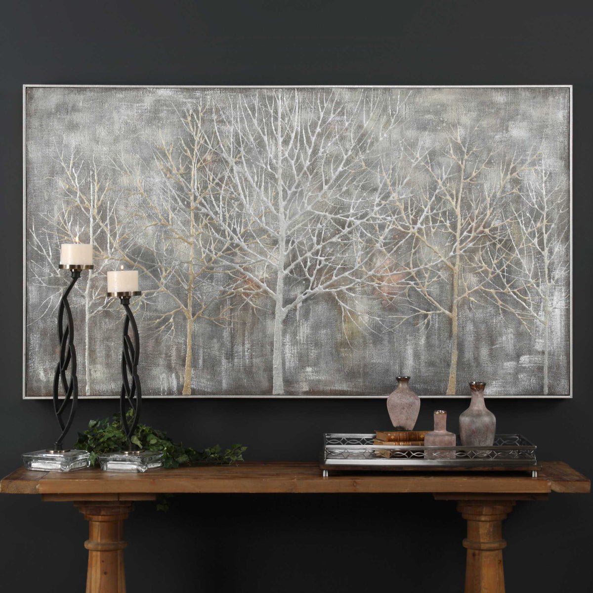 Parkview Landscape Art - Silver / Yellow by Uttermost - View 2