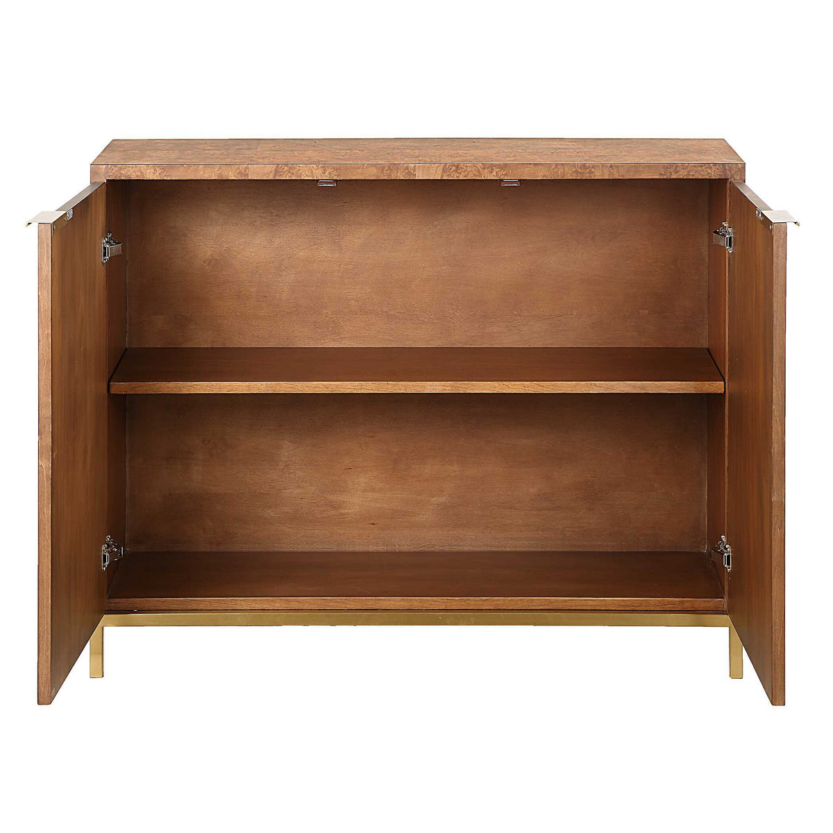 Jethro Burl 2 Door Cabinet Woodtone - Light Brown by Uttermost - View 5