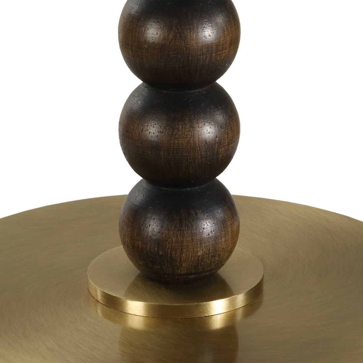 Gallus Wood Spheres Table Lamp Brown / Woodtone - Dark Brown / White by Uttermost - View 6