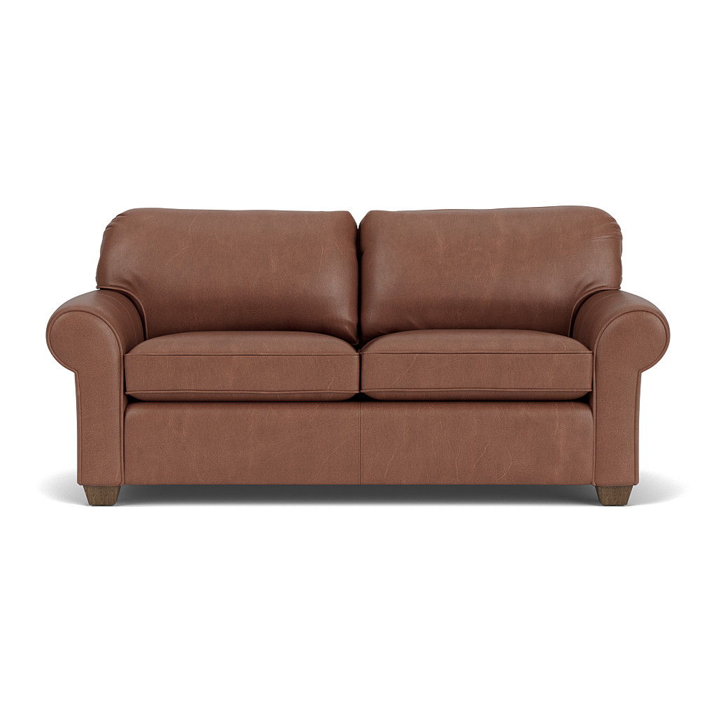 Thornton Leather Two-Cushion Sofa | Flexsteel