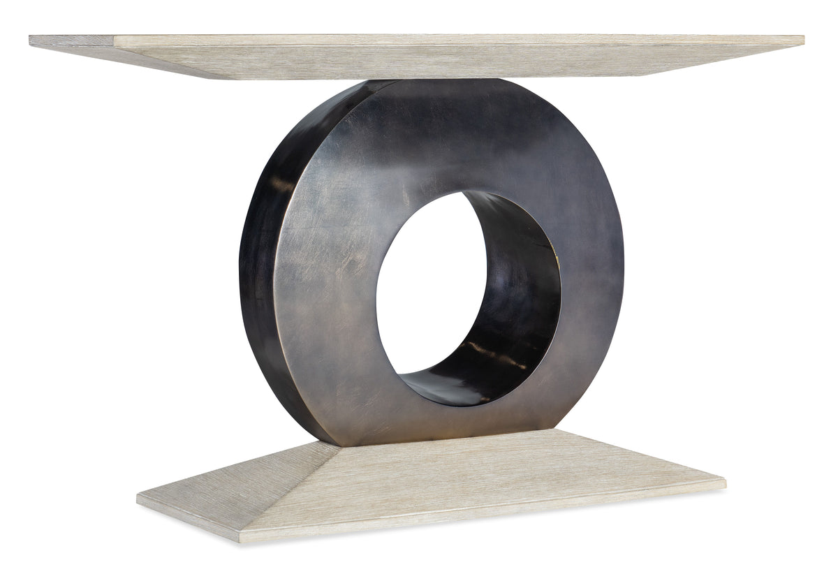 Modern Mood Accent Console - Beige / Black by Hooker Furniture - View 1