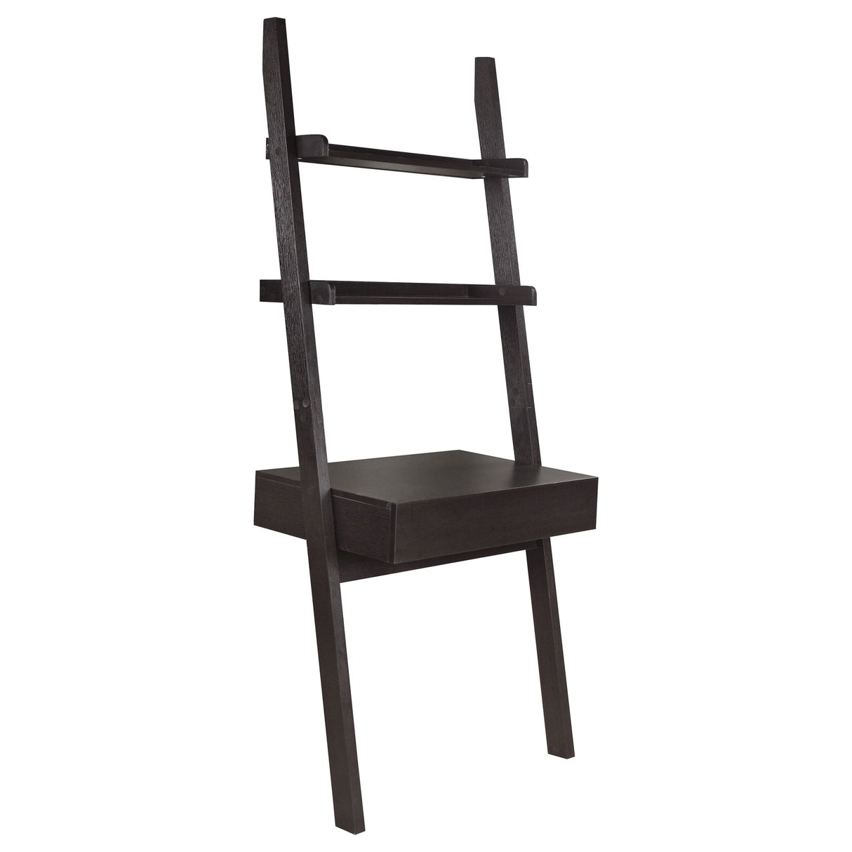 3 Pc Desk Set - Colella 3 - piece 1 - drawer Ladder Desk Set Cappuccino | Coaster | Home Elegance USA