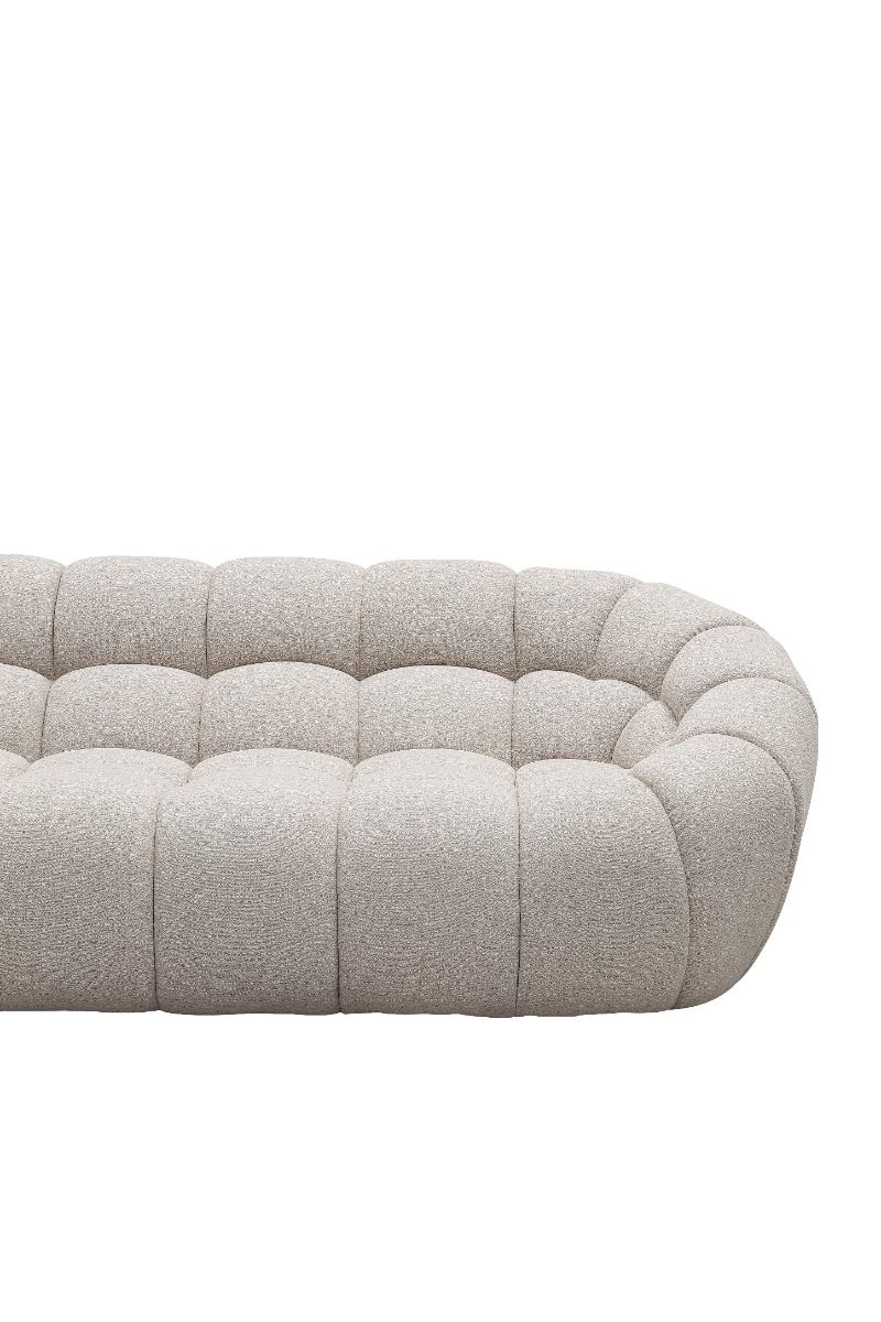 Yolonda Modern Beige Curved Sectional Sofa Divani Casa Close View - Vig Furniture - Home Elegance USA