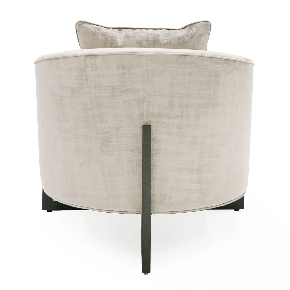 Modrest Forbis - Contemporary Grey Fabric Accent Chair