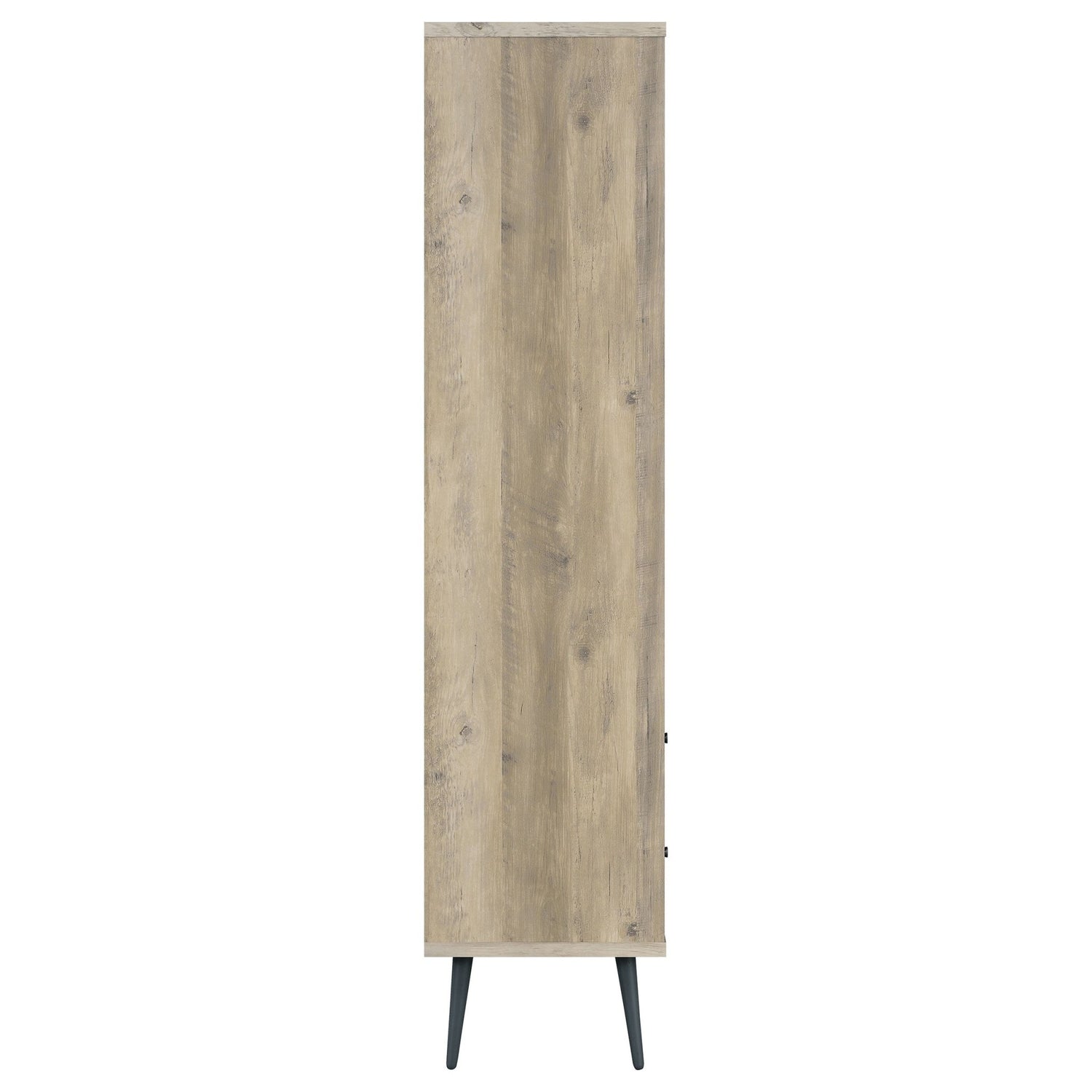 Bookcase - Maeve 3-shelf Engineered Wood Bookcase with Drawers Antique Pine and Grey