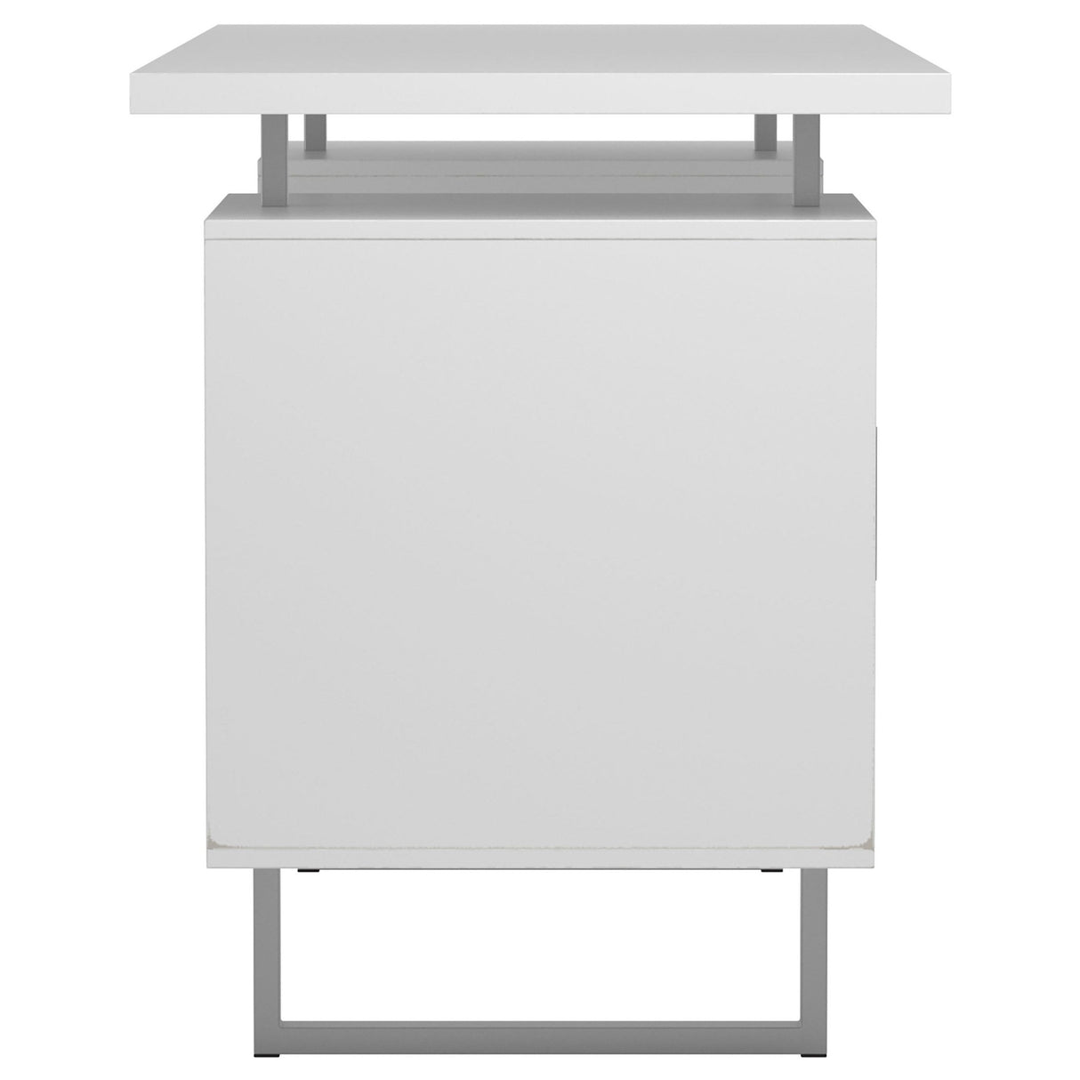 Computer Desk - Lawtey Floating Top Office Desk White Gloss