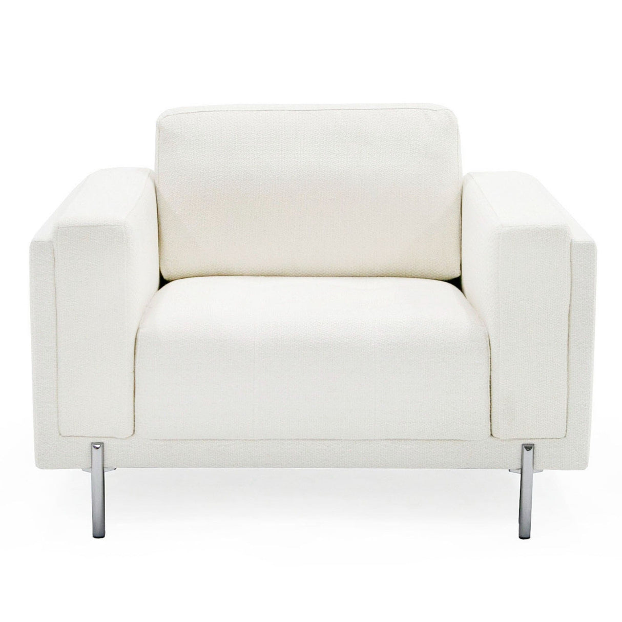 Divani Casa Schmidt - Modern Off White Fabric Chair