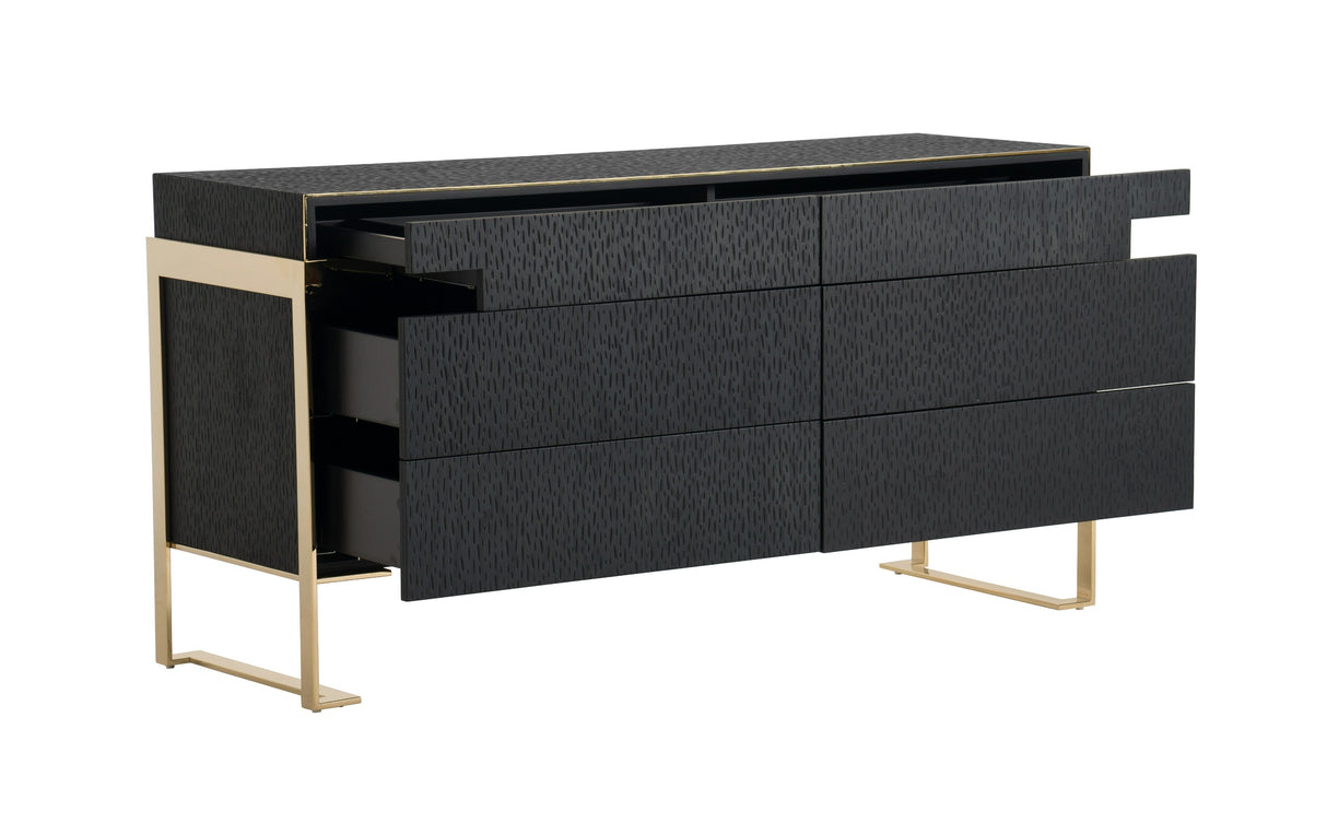 Rothsay - Modern Wenge + Gold Dresser - View Image 1