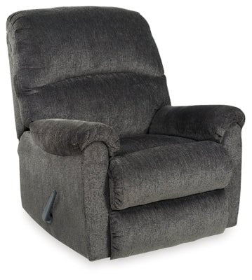 Ashley Smoke Ballinasloe Rocker Recliner - Chenille | Home Elegance USA