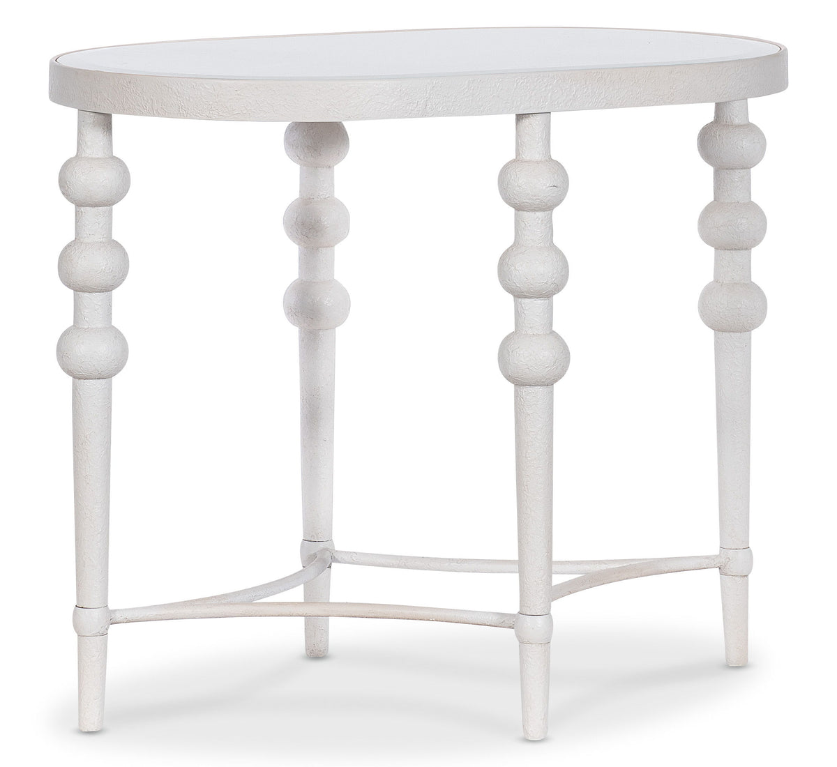 Melange On The Bright Side Oval End Table - White by Hooker Furniture - View 1