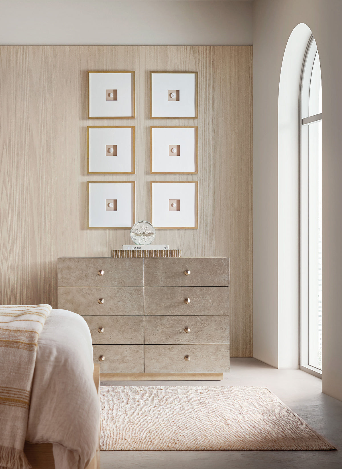 Westwood Single Dresser - Beige / Silver by Hooker Furniture - View 2