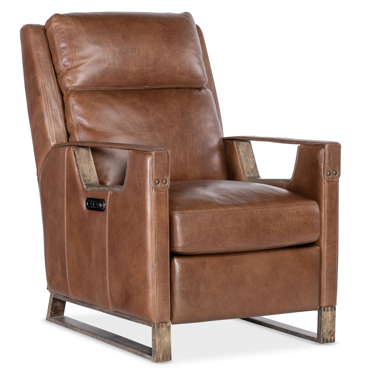 Relic Power Recliner With Power Headrest - Dark Brown by Hooker Furniture - View 1