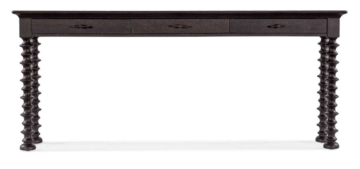 Big Sky Turned Leg Sofa Table - Black by Hooker Furniture - View 3