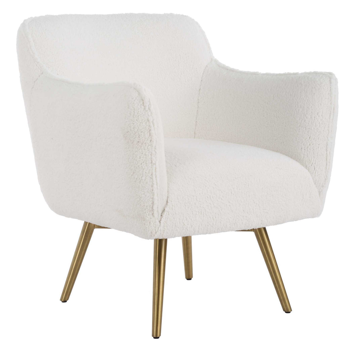 Oasis White Swivel Chair by Uttermost - View 4