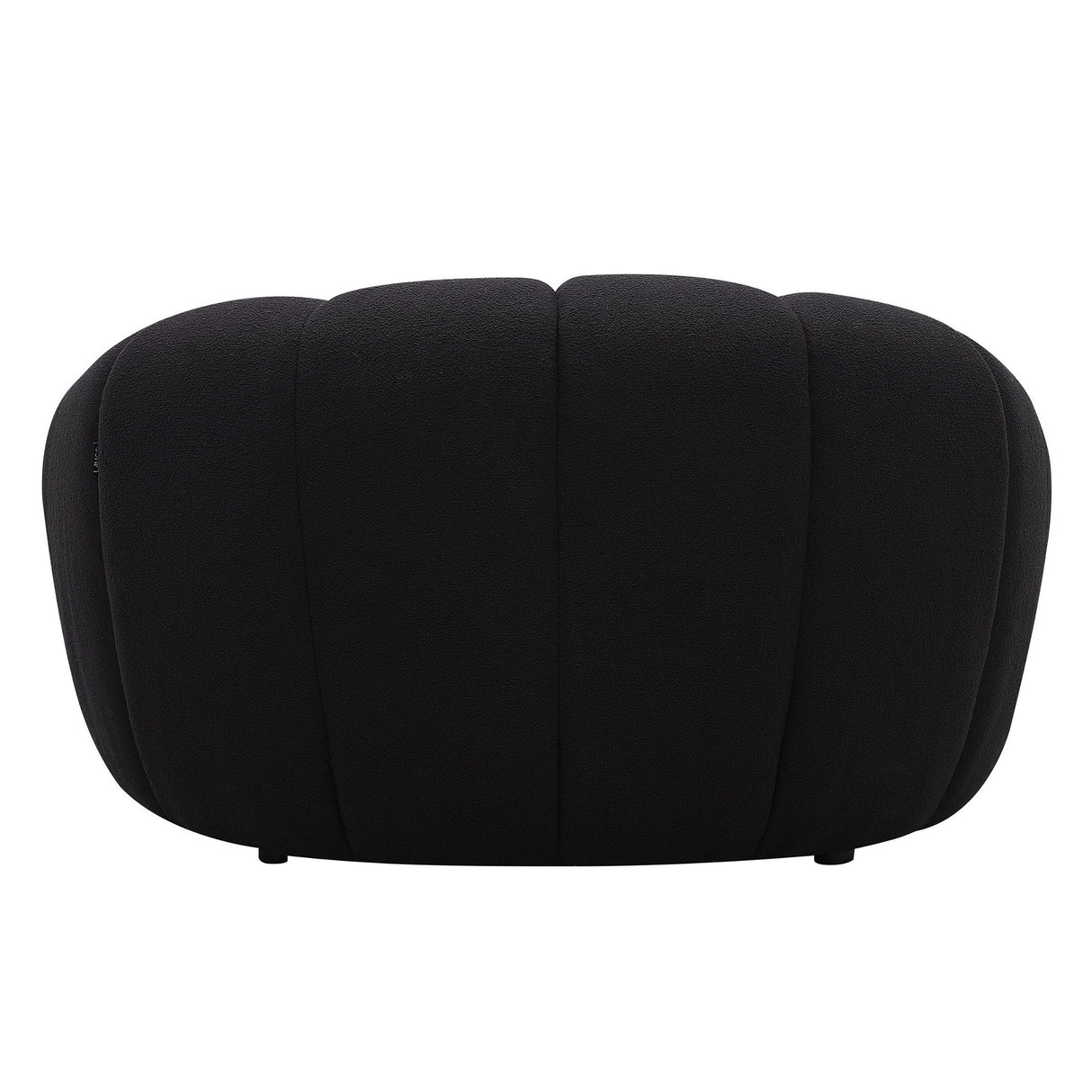 Divani Casa Yolonda - Modern Curved Black Fabric Chair