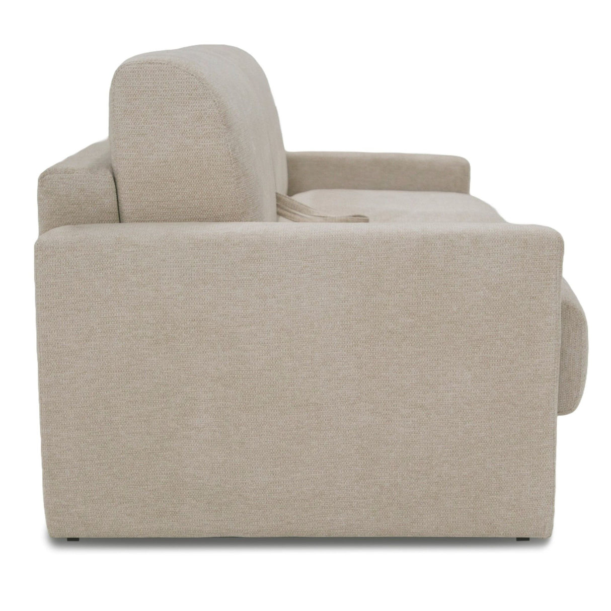 Lamod Italia Revers - Italian Modern Sand Fabric Queen Sofa Bed