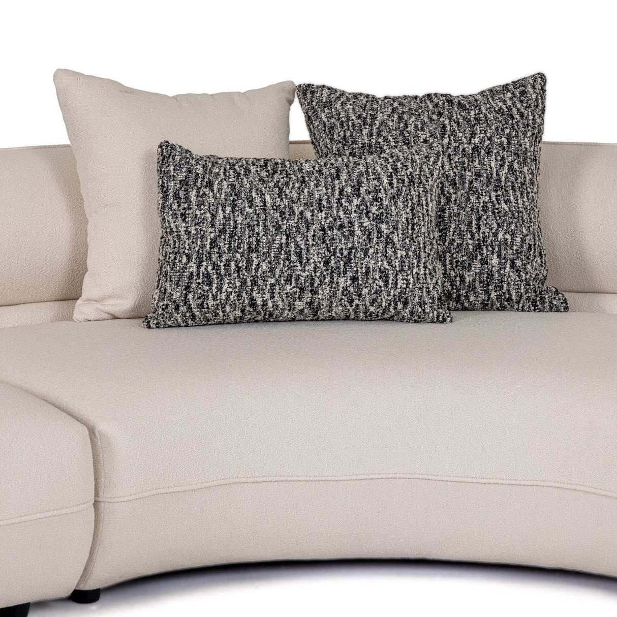 Divani Casa Drayton - Modern Off-White Fabric Sectional Sofa
