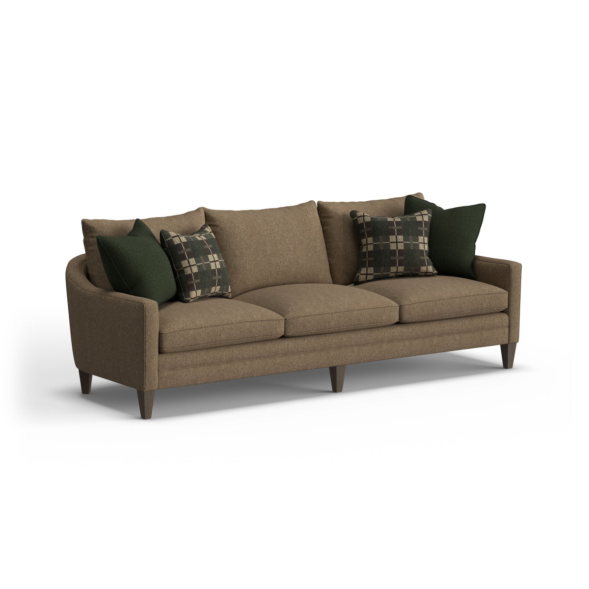 Eleanora Large Three-Cushion Sofa With Legs | Flexsteel