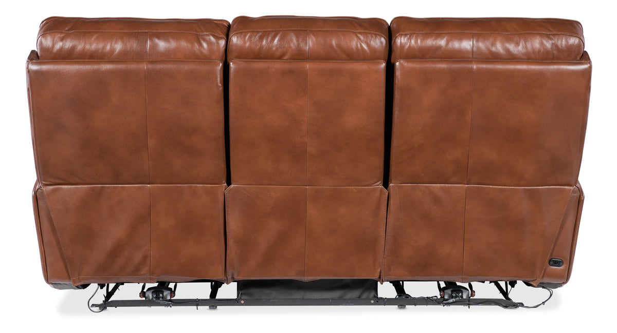 Crosby Zero Gravity Power Sofa With Power Headrest - Dark Brown by Hooker Furniture - View 2