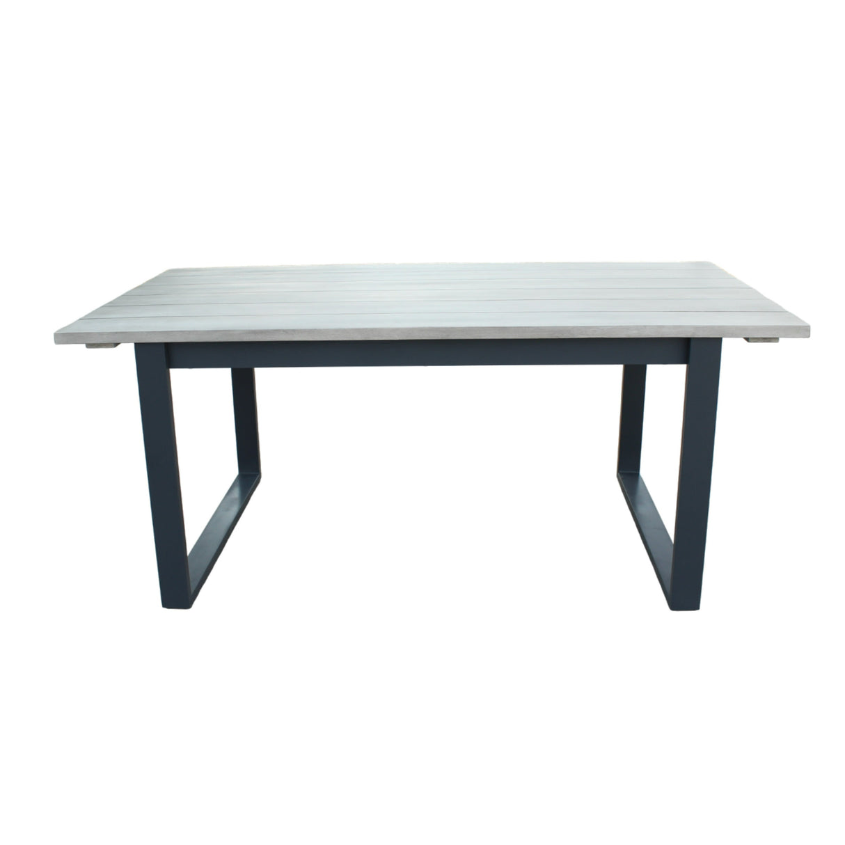 Suntide - Outdoor Grey Fabric + Grey Acacia + Beige Rattan Dining Set - View Image 1