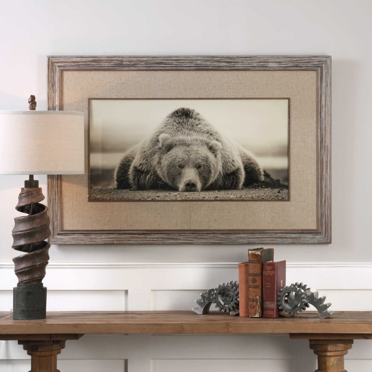 Deep Sleep Bear Print - Silver by Uttermost - View 3
