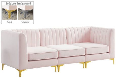 Alina - Modular Sectional - Pink - Fabric | Home Elegance USA