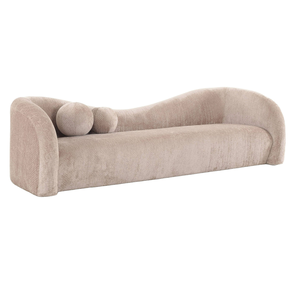 Calico - Contemporary Beige Weave Fabric 4-Seat Sofa - View Image 1