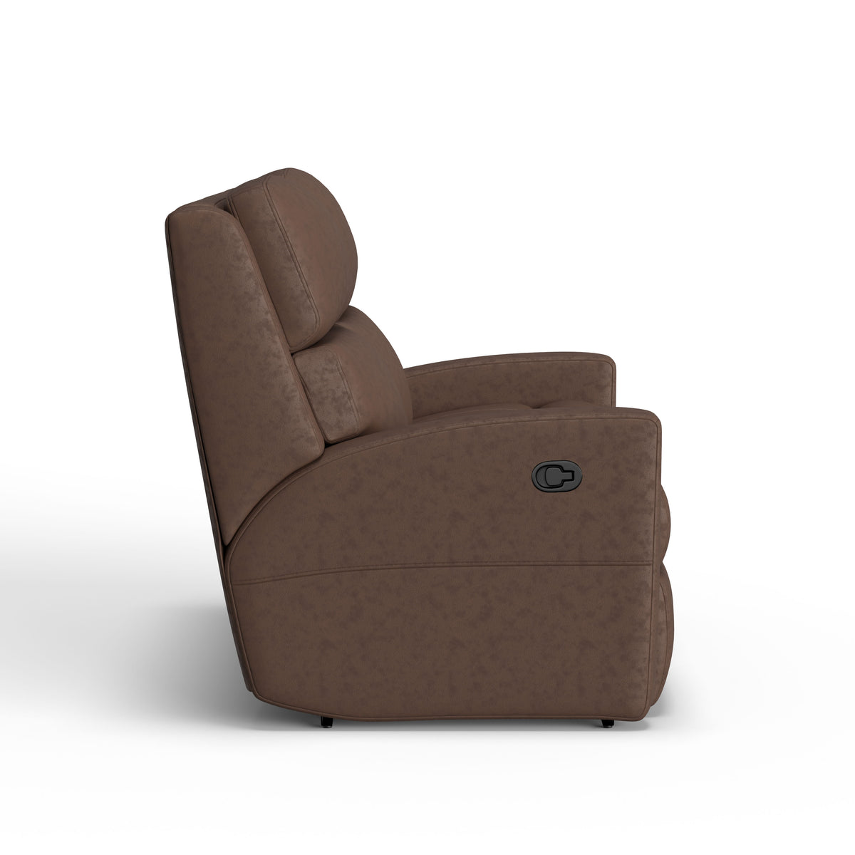 Catalina Transitional Leather Reclining Loveseat | Flexsteel