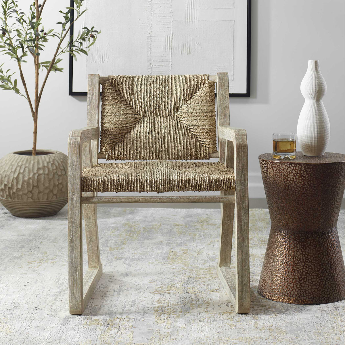 Chatham Dining Chair - Light Brown by Uttermost - View 2