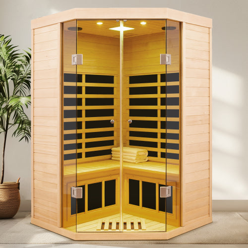 Hemlock sauna for pentagonal-A