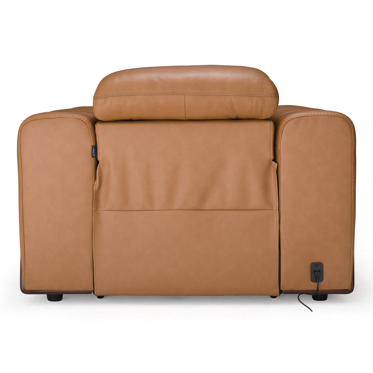 Sandstone - Modern Brown Leather Electric Recliner Chair - View Image 1