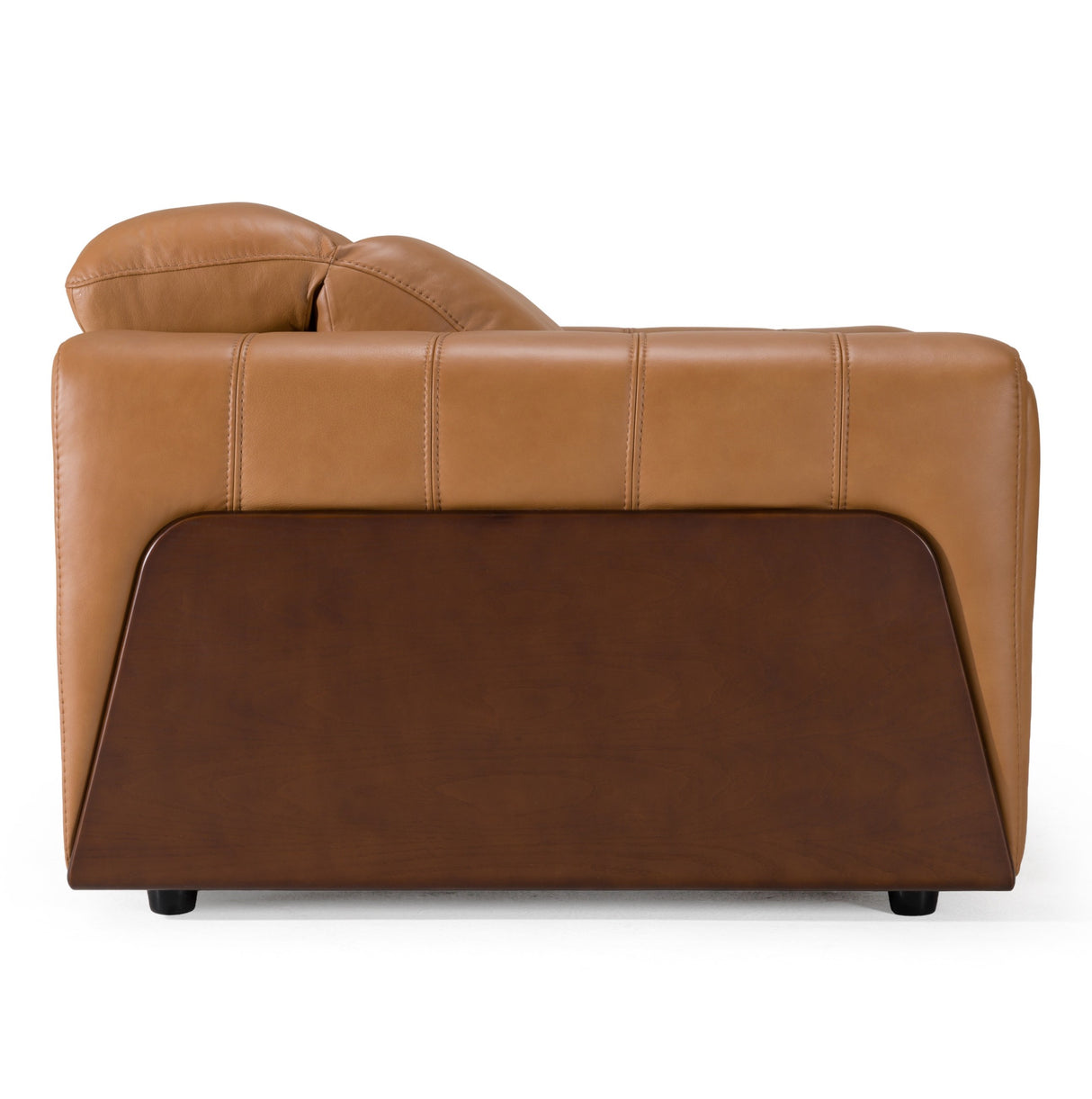 Sandstone - Modern Brown Leather Electric Recliner Chair - View Image 1