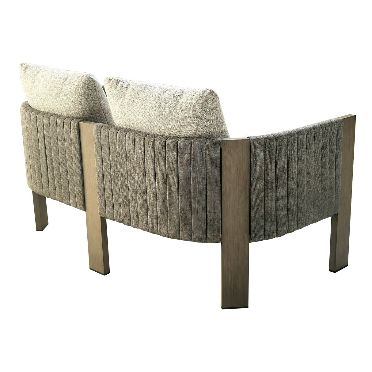 Salvora - Outdoor Beige Fabric & Grey Rope Sofa Set - View Image 1