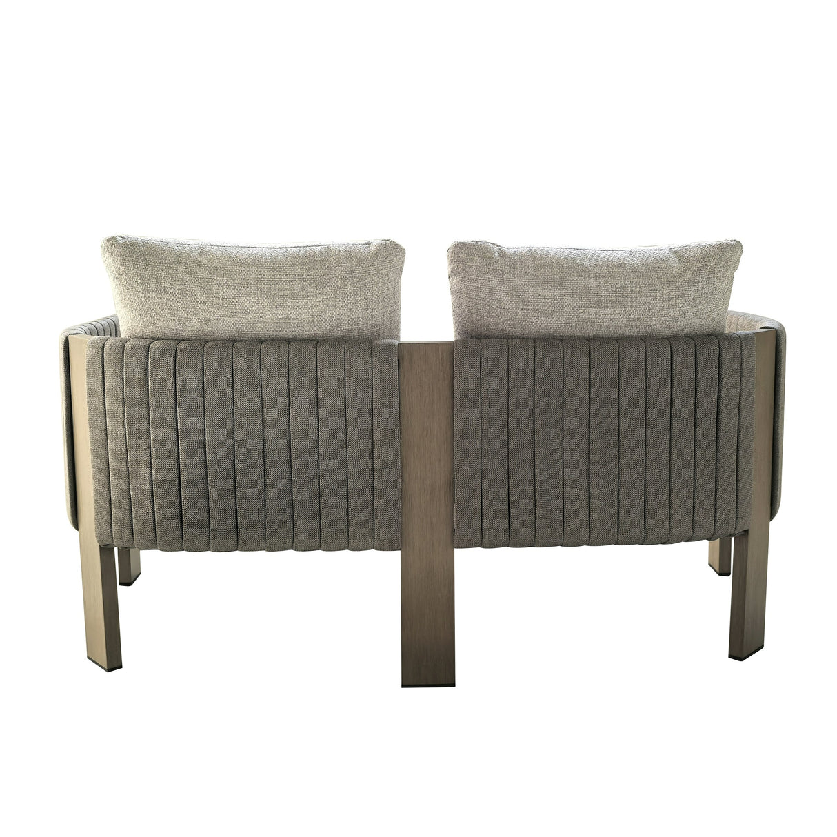 Salvora - Outdoor Beige Fabric & Grey Rope Sofa Set - View Image 1