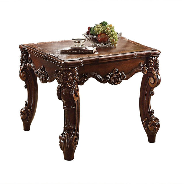 Acme - Vendome II End Table 83131 Cherry Finish