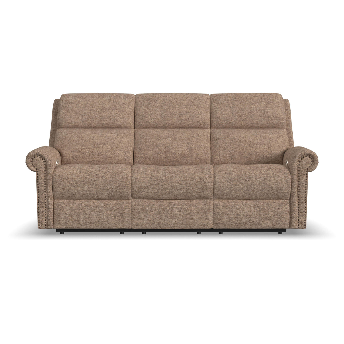 Bernard Power Reclining Sofa With Console, Power Headrest, & Lumbar | Flexsteel