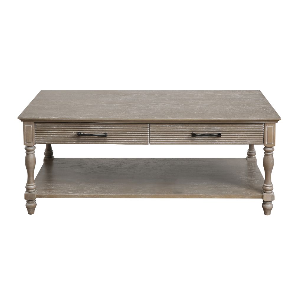 Ariolo Coffee Table 83220 Weathered Oak Finish | Acme | Home Elegance USA