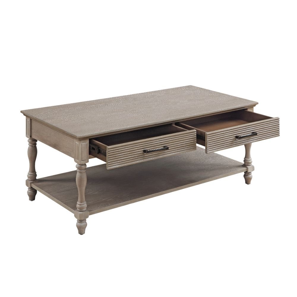 Ariolo Coffee Table 83220 Weathered Oak Finish | Acme | Home Elegance USA
